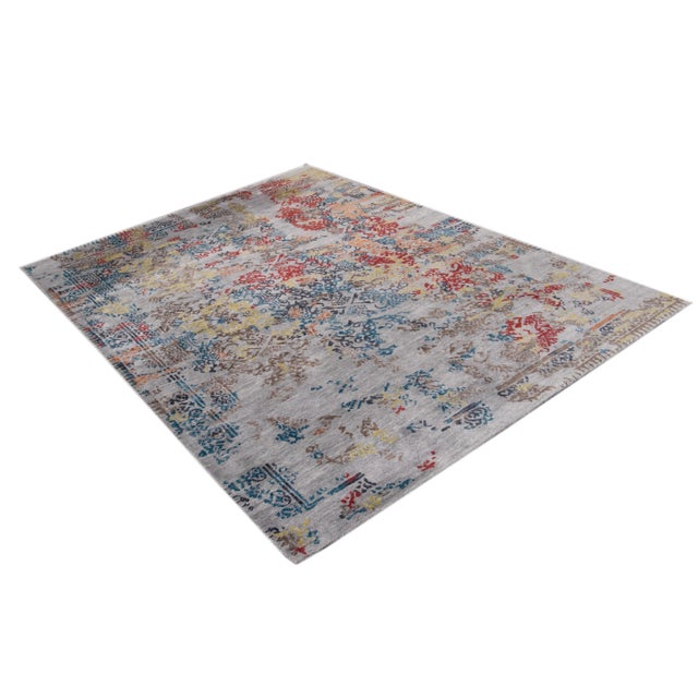 20th Century Abstract Wool Rug For Sale - Image 11 of 12