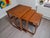 1970s nathan teak nest of three tables by parker knoll in excellent condition this elegant trio of 1970s teak nesting...