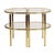 Gold Hollywood Regency Side Tables in Chrome and Smoked Glass, 1970s, Set of 2 For Sale - Image 8 of 18