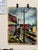 Henry Emil Salloch Original Watercolor on Paper Mid-Century Modern Railroad Station, 1960. For Sale - Image 9 of 9