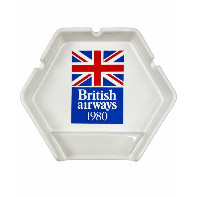 Vintage British Airways 1980 Ceramic Ashtray Dish For Sale - Image 9 of 11