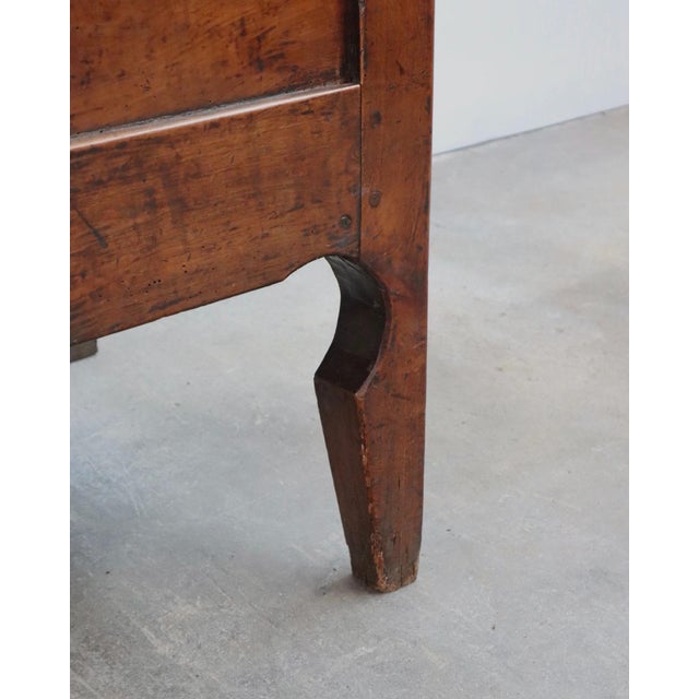 Late 19th Century Late 19th Century French Pine Coffer With Hand-Forged Iron Hinges For Sale - Image 5 of 9