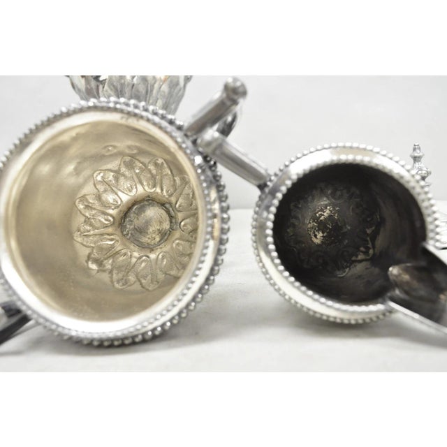 Antique Reed & Barton 1929 English Regency Silver Plated Samovar Tea Set - 4 PCS For Sale - Image 14 of 18
