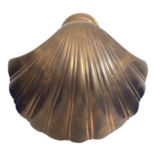 1970s Brass Clam Shell Door Knocker For Sale