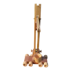 Vintage Handmade Wooden Toy Crane