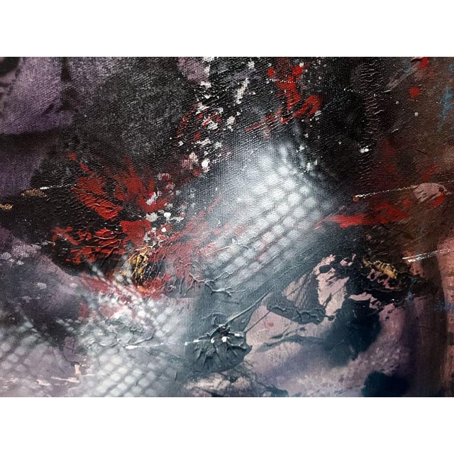 Ovidiu Kloska, Metaphysical Nocturne in Stardust, Mixed on Canvas For Sale - Image 11 of 13