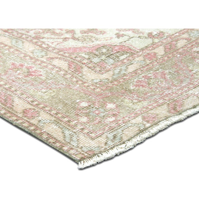 Traditional 1960s Turkish Oushak Rug For Sale - Image 3 of 6