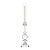 Valentina Crystal Candle Holder - 25.5" For Sale