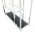 Mid-Century Modern Vintage Mid Century Large and Wide Chrome and Glass Etagere For Sale - Image 3 of 5