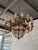 Antique Beaux Arts Bronze Crystal Basket 16 Light Chandelier Rewired For Sale In Minneapolis - Image 6 of 15