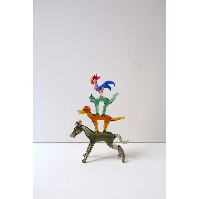 Mid 20th Century Folk Art Animal Sculpture - Horse, Dog, Cat & Rooster For Sale - Image 5 of 9
