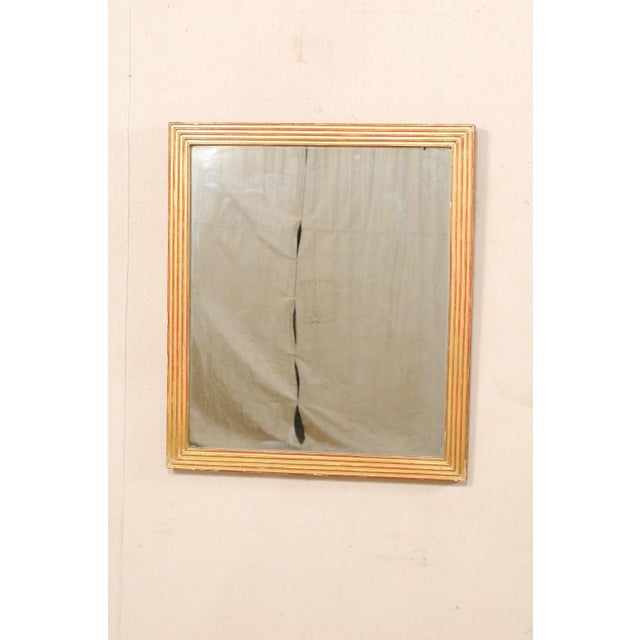 Gold Antique French Mirror with Original Gold/Red Color For Sale - Image 8 of 9