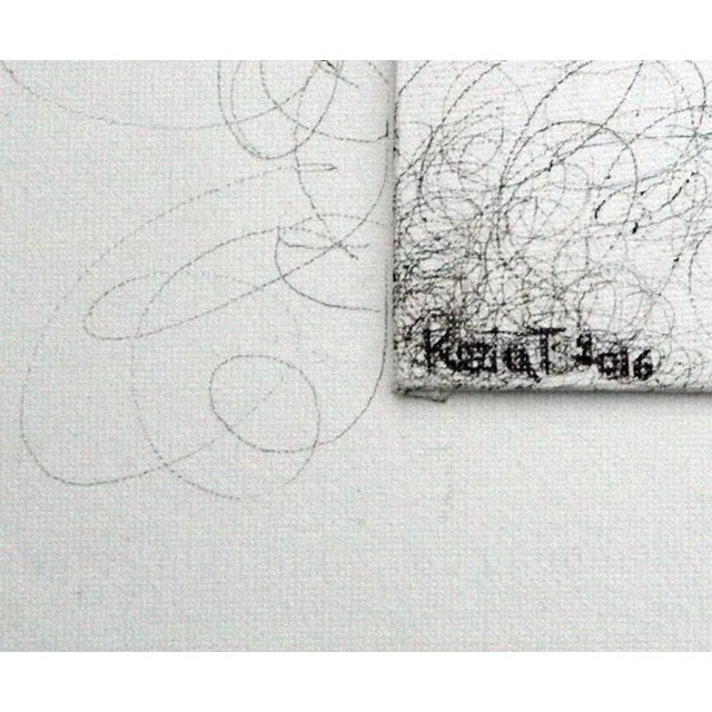 My House is a beautiful painting realized by the Italian artist KEZIAT in 2016. Pen on double canvased cardboard. Hand-...