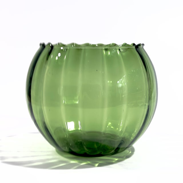 Mid-Century Modern Mid-Century Empoli-Attributed Glass Vessel Color Sampler Curation - Group of 4 For Sale - Image 3 of 18