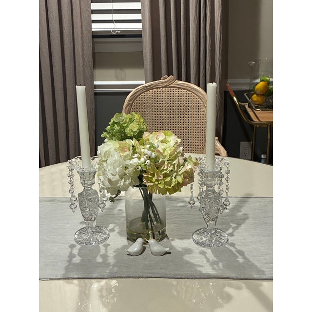 Traditional Late 20th Century Luster Candlestick Set For Sale - Image 3 of 5