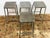 Industrial Cb2 Flint Metal Counter Stools, Set of Four For Sale - Image 3 of 11