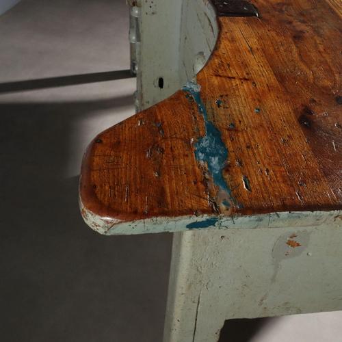 Industrial Table with Four Workstations For Sale - Image 10 of 16