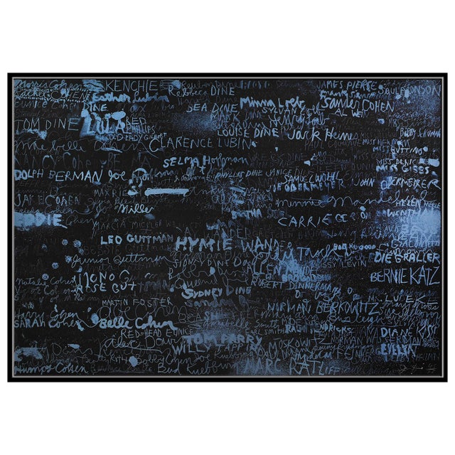 Abstract 1969 Cincinnati II Abstract Blue Lithograph Jim Dine For Sale - Image 3 of 5