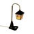 Mid 20th Century Vintage Art Deco Table Lamp with Stained Glass Shade and Decorative Base, Ukraine, 1960s For Sale - Image 5 of 9
