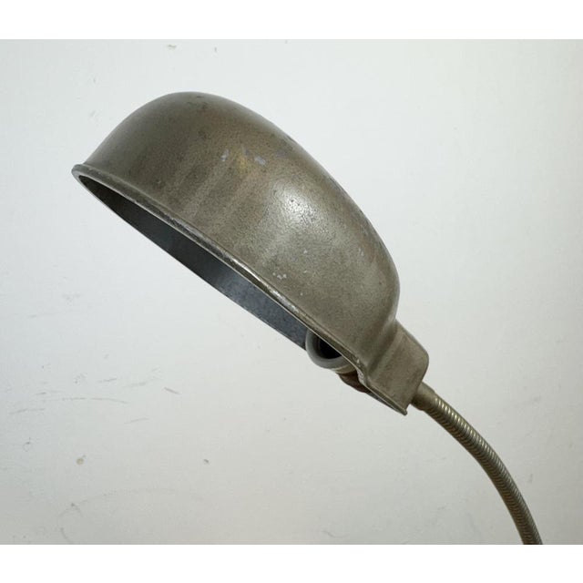 1950s Vintage Grey Italian Gooseneck Table Lamp from GCME, 1950s For Sale - Image 5 of 18