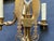 Pair of Early 20th Century Matching Serpent Brass Wall Sconces For Sale - Image 10 of 11