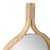 Wood Ulah Oval Mirror For Sale - Image 7 of 11