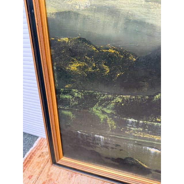 1960s Circa 1964 Nan S. Fowler Original Oil Painting on Masonite For Sale - Image 5 of 12