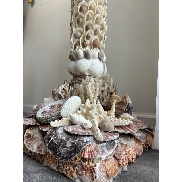 Contemporary Contemperary Venetian Reef Pedestal With Scagliola Cap For Sale - Image 3 of 6