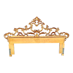Vintage Hollywood Regency Gilded King Headboard