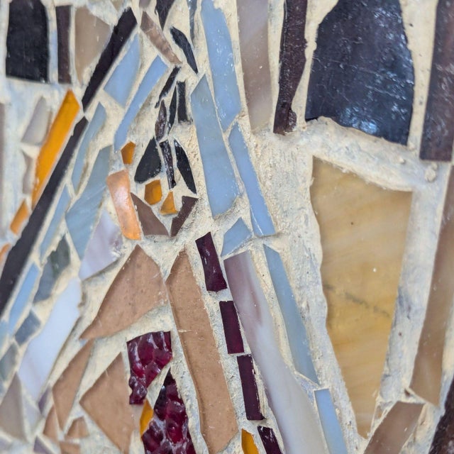 Rustic Handmade Mosaic Art: Cathedral Entrance With Rustic Wooden Frame For Sale - Image 3 of 8