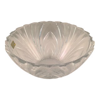 Mikasa Crystal Glass Serving Bowl For Sale