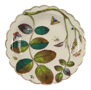 Early 19th Century English Chamberlain Worcester Blind Earl Porcelain Plate