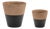 Tapered Two-Tone Planter (Set of 2) For Sale