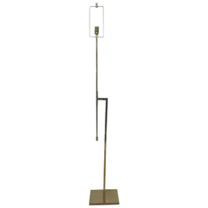 Modernist Brass Adjustable Laurel Floor Lamp