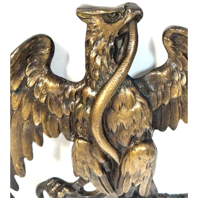 French Empire Bronze Mount of an Eagle Subduing a Serpent, Desmalter / Thomire For Sale - Image 17 of 18
