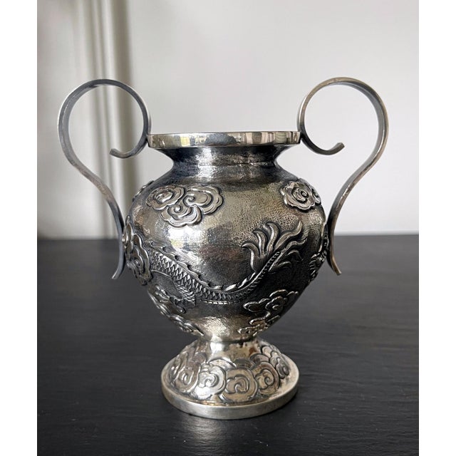 Early 20th Century Chinese Export Silver Tea or Coffee Service by ZeeSung - 3 pcs For Sale - Image 14 of 18