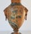 Vintage Asian Style Hand Painted Urn Shape Table Lamp W/ Goat Head Motif For Sale - Image 14 of 18
