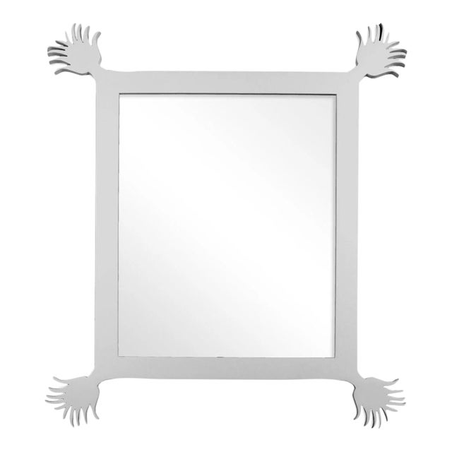 Fleur Home Carnival Vieux Rectangle Mirror in Graytint, 55x67 For Sale