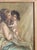 19th Century English or French School Mother and Daughter Portrait Painting For Sale - Image 9 of 16