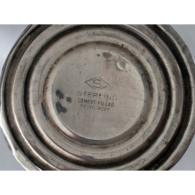 Mid-Century Sterling Silver Trumpet Bud Vase For Sale - Image 4 of 8