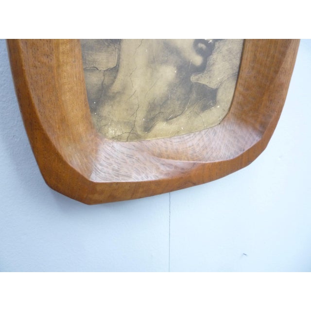 Anthroposophical Elmwood Picture Frame, 1920s For Sale - Image 6 of 11