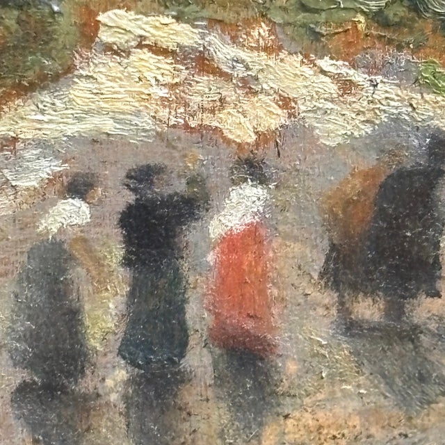 Unknown, Mountain Landscape with Figures on the Road, 1800, Oil on Canvas For Sale - Image 8 of 17
