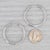 2010s 0.30ctw Diamond Inside Out Hoop Earrings 14k White Gold Hinged Round Hoops, Pair For Sale - Image 5 of 5
