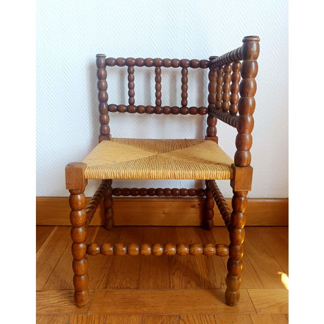 1920s Vintage Dutch Bobbin Chairs, 1920s, Set of 2 For Sale - Image 5 of 11