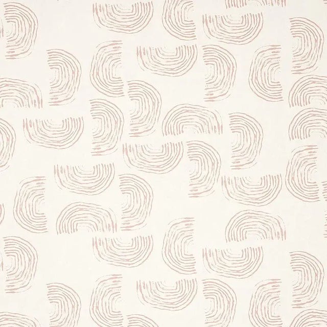 Not Yet Made - Made To Order Schumacher X Caroline Z Hurley Quansoo Wallpaper in Coral on Ivory - 10 Yards For Sale - Image 5 of 5