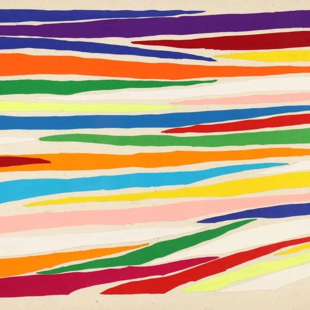 Modern Piero Dorazio, Collage, Felt Fragments on Panel, Framed For Sale - Image 3 of 11