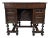 Antique Walnut Kneehole Executive Desk For Sale