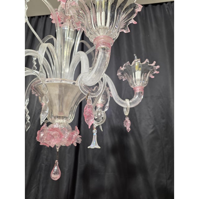 Vintage Murano Chandelier, 1980s For Sale - Image 11 of 17