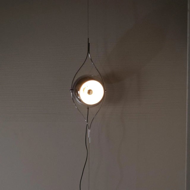 Metal Steel Pendant Lamp by Goffredo Reggiani, 1960s For Sale - Image 7 of 8
