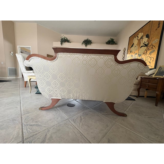 Biedermeier 19th Century Biedermeier Upholstered Sofa For Sale - Image 3 of 4